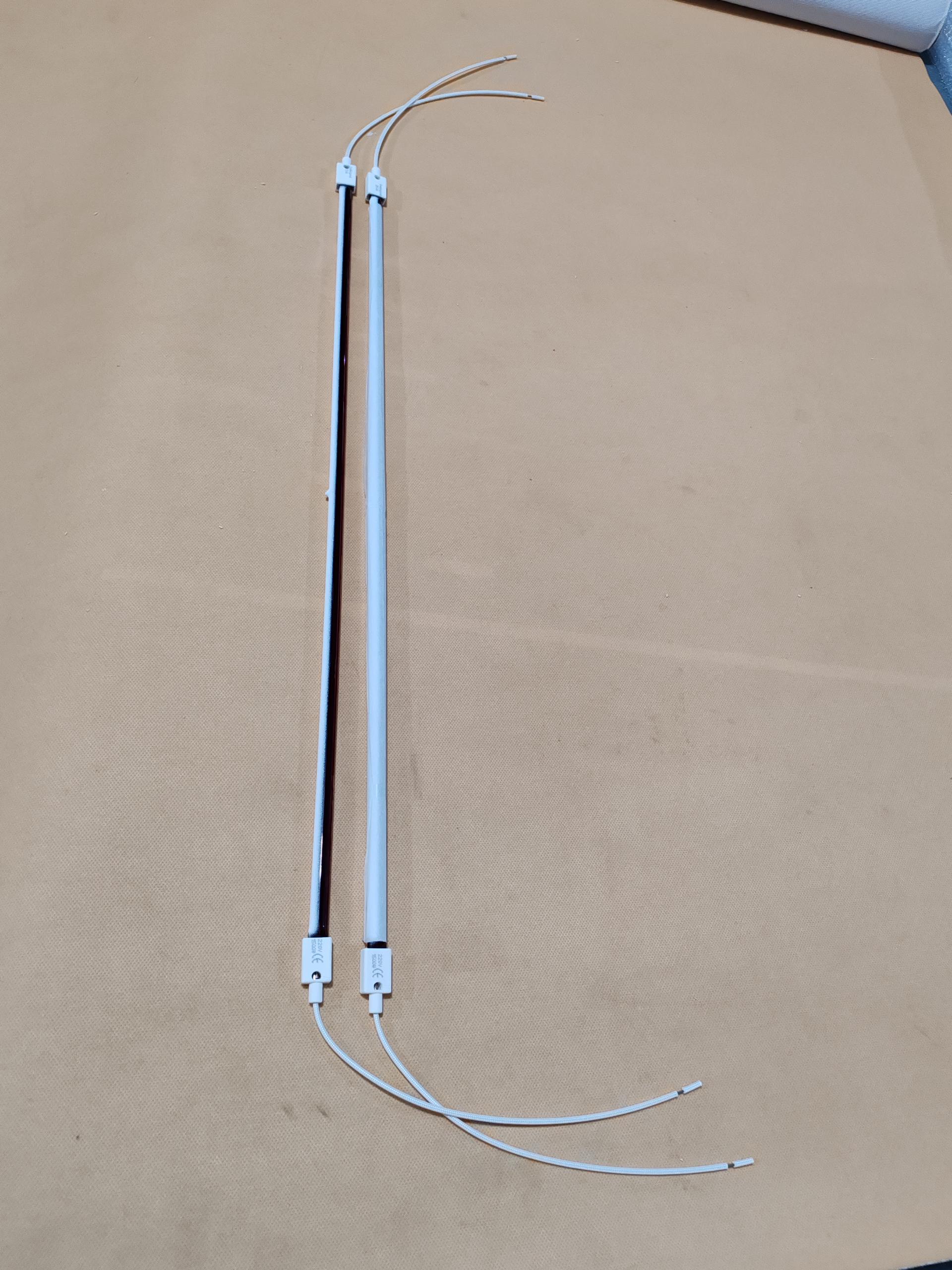 2000w halogen heating lamp 740mm sk15 infrared lamp for printing drying