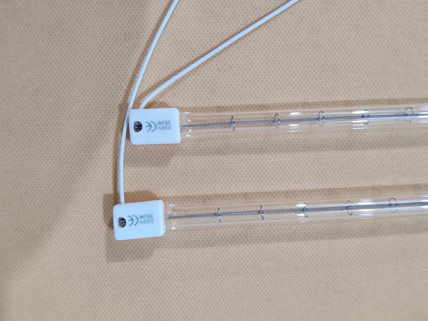 700mm 220v 1200w Clear Halogen Infrared Heating Lamp