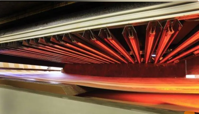 Certified IR lamp textile