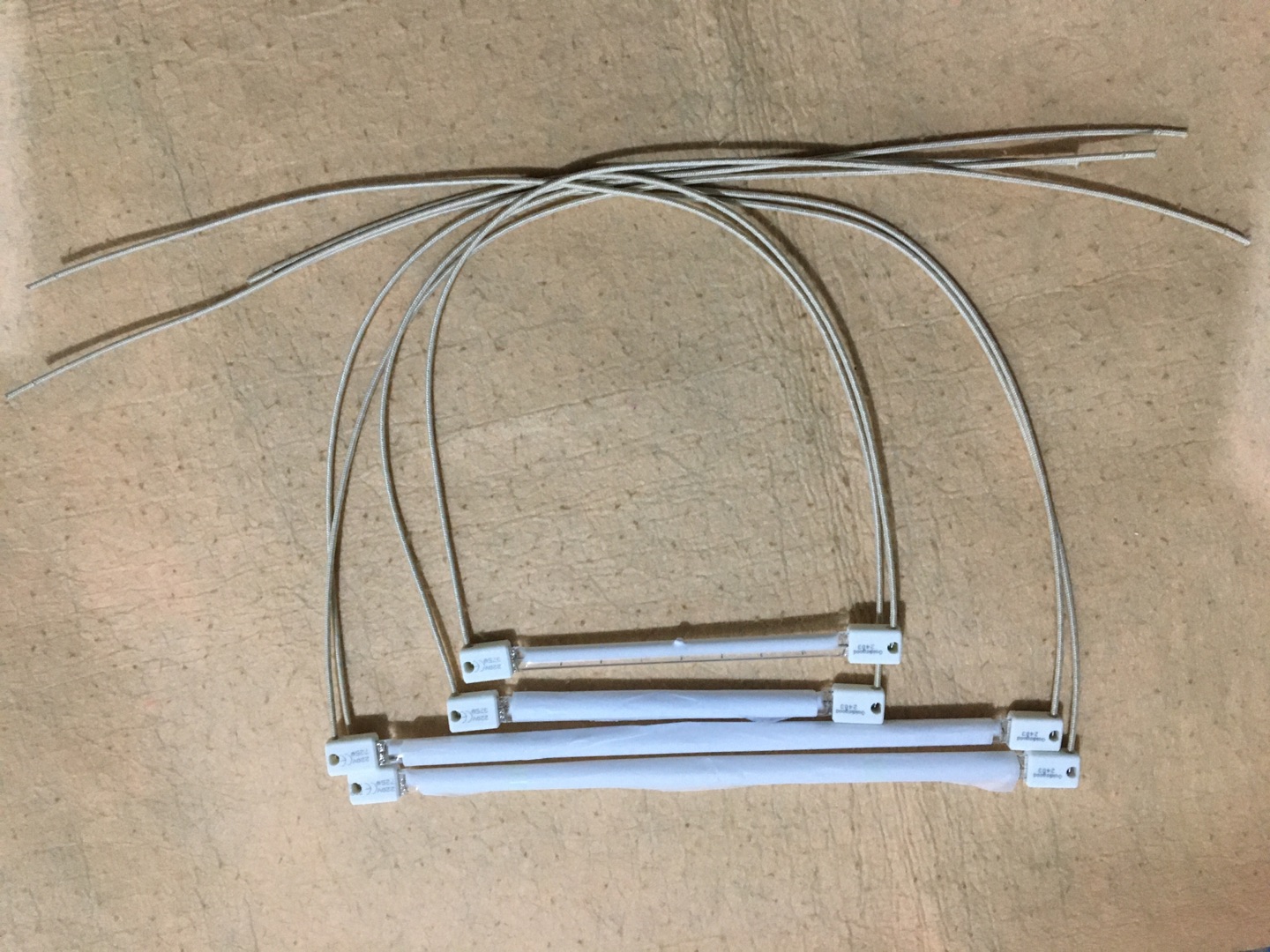 Clear quartz near infrared lamp 870mm 1700w infrared halogen heating tube