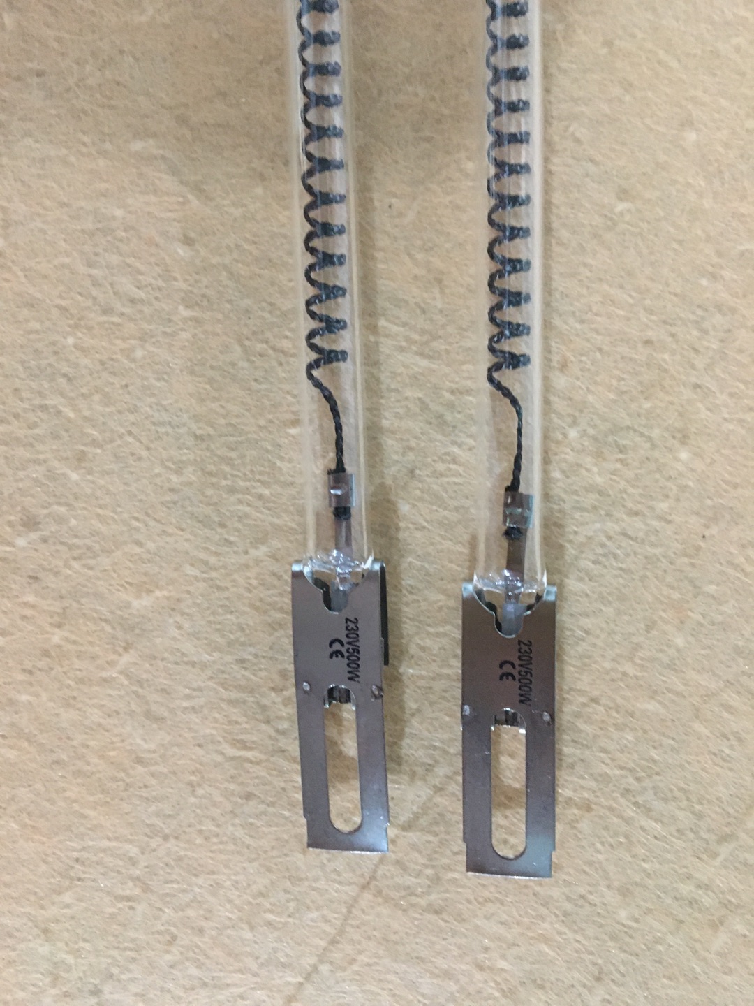 380V halogen infrared quartz heating lamp
