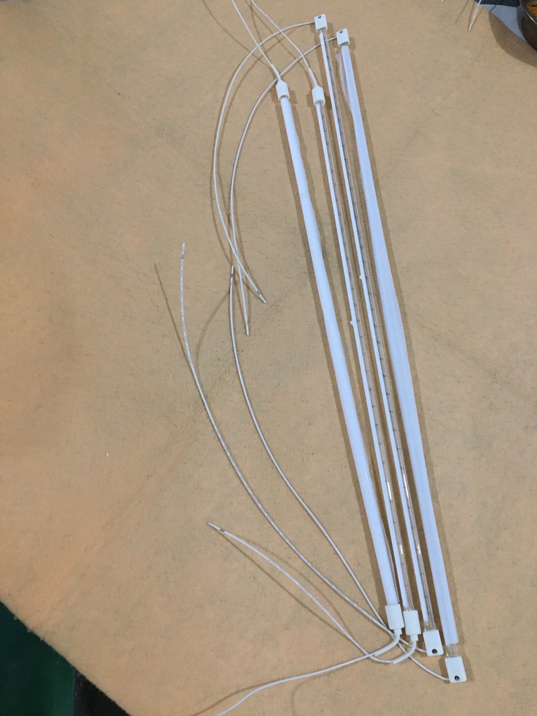 Infrared halogen lamp half white