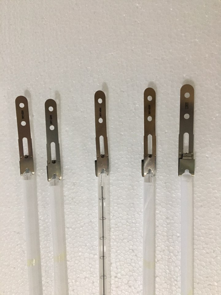 medium wave infrared halogen heating tube emitters
